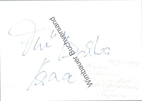 Original autogramm verona - original,