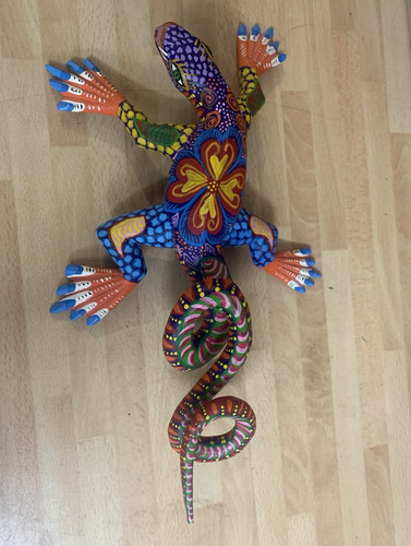 Handbemalte gecko eidechse - handbemalte, gecko/eidechse