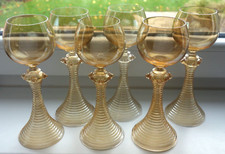 6 antike Weingläser Nuppen