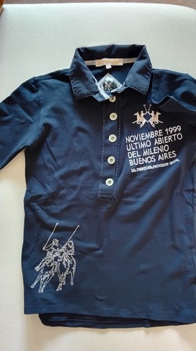 Martina damen polo blau - la,