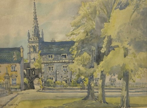 Fred sawyer aquarell 1960 - sawyer, um