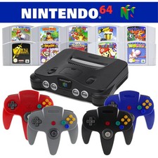 Nintendo 64 N64 Konsole + 1 2 3 4 Controller 🎮✅ Strom Kabel & Spiele-Klassiker