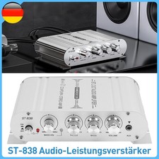 400W Hifi Verstärker Stereo 2.1 Kanal Endstufe Auto Amplifier MP3 DVD Aluminum