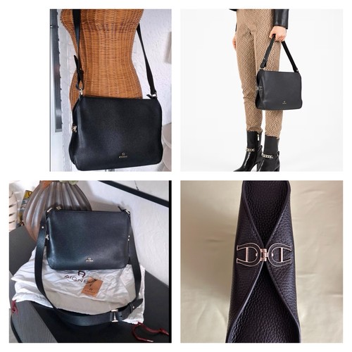 Aigner tasche schwarz gold - schwarz,