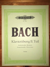 J. S. Bach: Klavierübung II, Italienisches Konzert, Peters, Noten antiquarisch