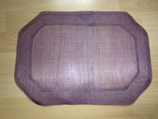 4 Stück Tischset / Platzdecke aus Jute neu in lila