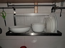 Ikea Abtropfgestell Edelstahl 55 cm breit inkl. Stange