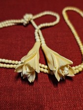 Kette Edles Bein Blüten Art