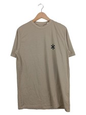 Snow Peak T-Shirt Herren XL Beige Grafik Logo Print Baumwolle Casual