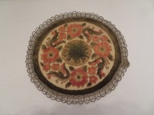 Brokat Deckchen vintage rundes