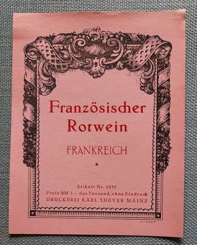 Altes flaschenetikett etikett - altes,