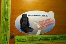 Alter Aufkleber Automobil Werkstatt Zubehör Komfortsitze SCHEEL-MANN