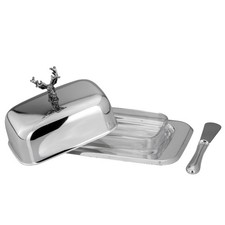 Butterdose Hirsch Buttermesser