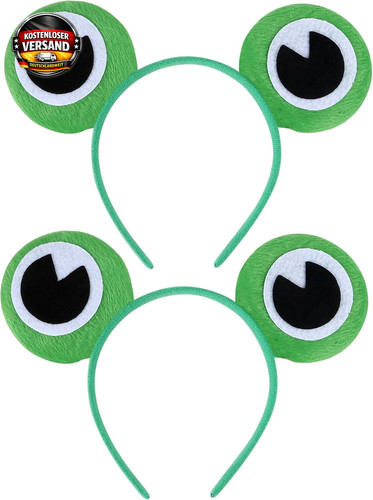 Frosch haarreifen mit augen - frosch,