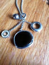 FOSSIL hochwertiges Schmuck-Set Collier + Ohrhänger Signature Steel 130