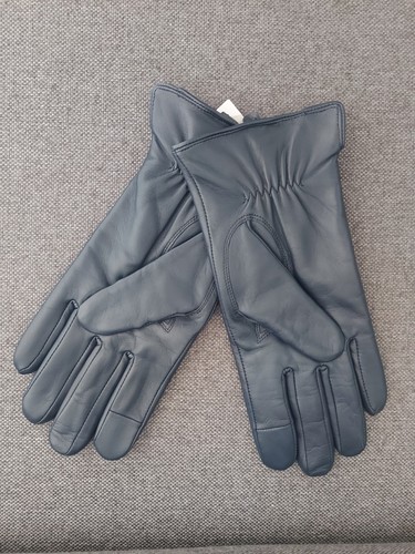 Lederhandschuhe blau - db,