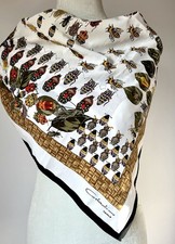 Vintage Seidentuch Insekten