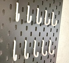 10x Lochwand Haken passend
