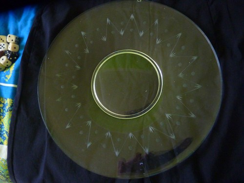 Ddr tortenplatte glas rund - tortenplatte,