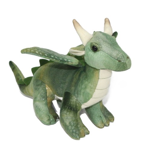 Grüner drache stofftier - drache,