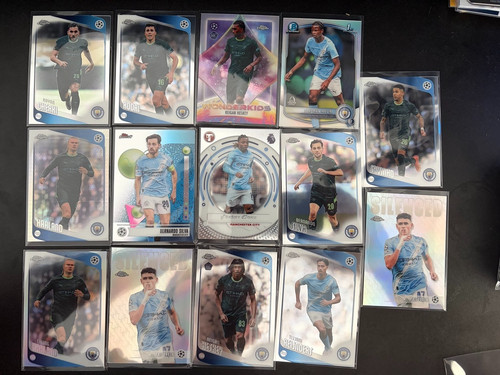 Manchester city topps lot - manchester,