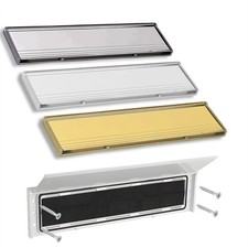 Briefschild Abdeckung 12 Zoll Tür Briefkasten mit Zugluftstopper Bürste & Klappe