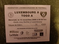 Ticket  Luxemburg - Togo