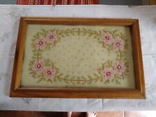 Altes Bild - gestickt - 46 x 30 cm 