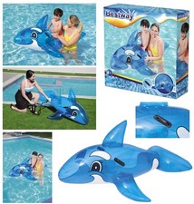 Bestway Aufblasbarer Baby Wal - Aufblastier Luftmatratze Reittier Schwimmtier