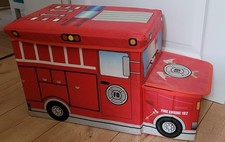 Spielzeugbehälter Faltbar Feuerwehr Aufbewahrungsbox mit Deckel 3 in 1 (Nr.101)