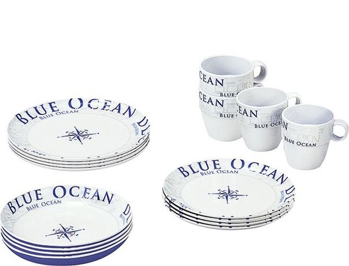 Geschirr set blue ocean - geschirr-set,