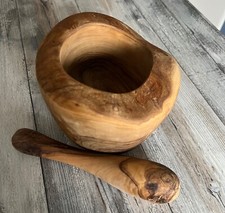 Mörser Wurzelholz mit Stößel