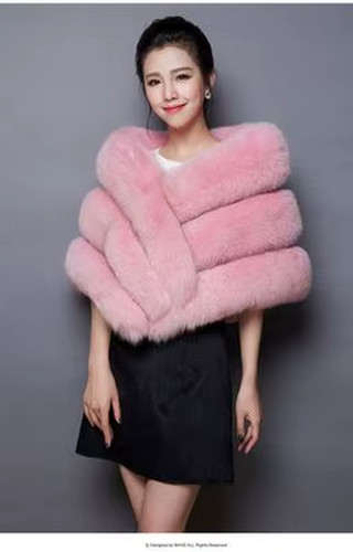 Eleganter stola aus kunstfell - eleganter,