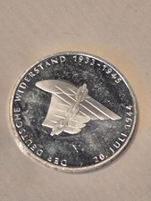 10 DM-1994 "DER DEUTSCHE WIDERSTAND 1933-1945" Silber 625 - A-32,5mm D