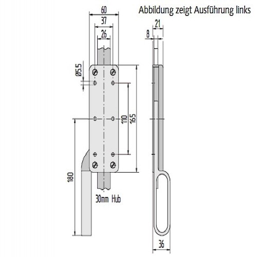 Falttor treibriegel torriegel - falttor-treibriegel,