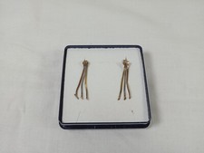 Ohrringe / Ohrstecker in 333 Gold - bicolor -