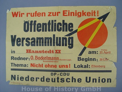 116323 plakat der - der, dp-cdu