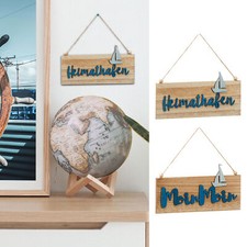 Türschild Türanhänger "MoinMoin" "Heimathafen" Maritim 21,5x12 Holz Dekoschild