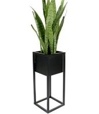 Blumentopf Ständer Metall Blumenständer Pflanzenständer Blumenkasten schwarz  