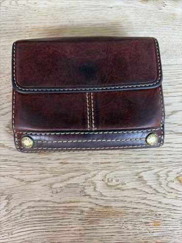 Vintage fossil geldbörse - vintage,