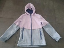 Softshell Blau Lila 140 Active Touch Kids Kapuze