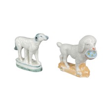 Zwei hunde aus altem deutschen - aus,