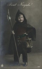 Neujahr Laterne Kind Junge