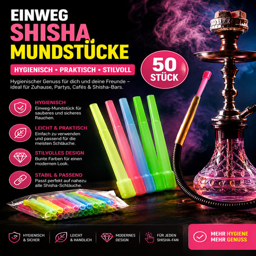 50x einweg shisha - 50x, mundstücke