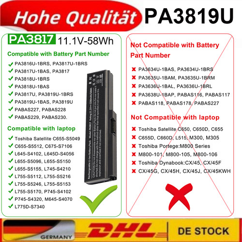 Akku für toshiba - akku,