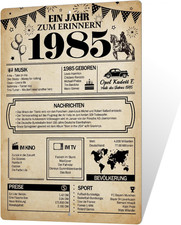 Blechschild Wandschild 1985