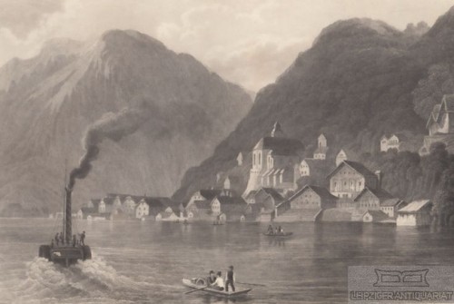 Hallstadt aus meyers - hallstadt.,