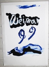 EMIL SCHUMACHER - "WEIMAR 99" - ORIGINAL FARBSERIGRAFIE - 1999 - SELTEN !!!