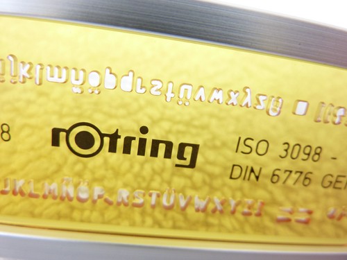 Schriftschablone rotring