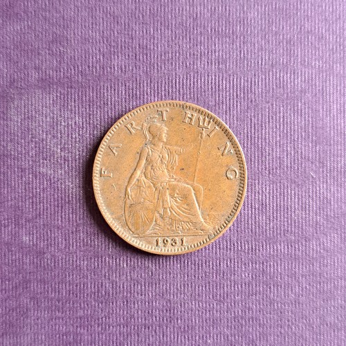 Farthing münze aus - 1,